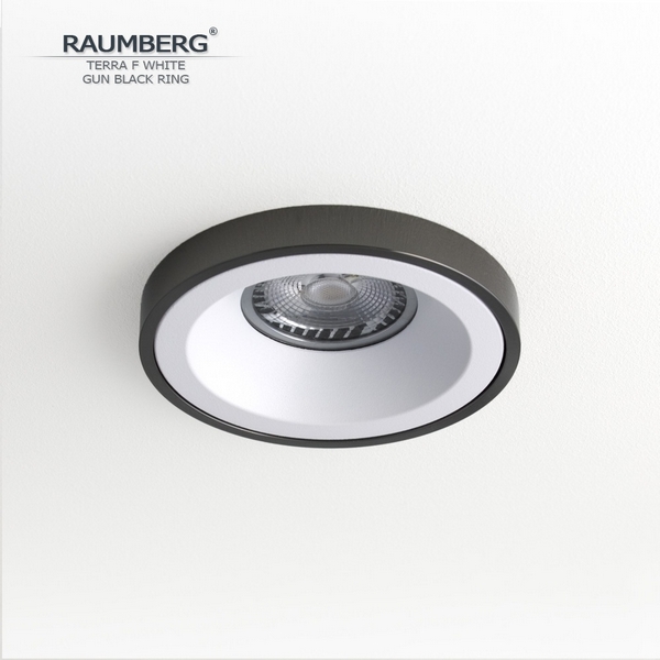 Изображение товара Встраиваемый светильник Raumberg Terra F TerraFWh\GBk White\Gun Black Изображение товара Встраиваемый светильник Raumberg Terra F TerraFWh\GBk White\Gun Black