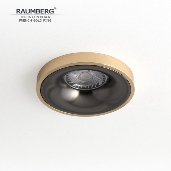 

Встраиваемый светильник Raumberg TerraGBk\FGd Gun Black\French Gold, Черный, Terra TerraGBk\FGd