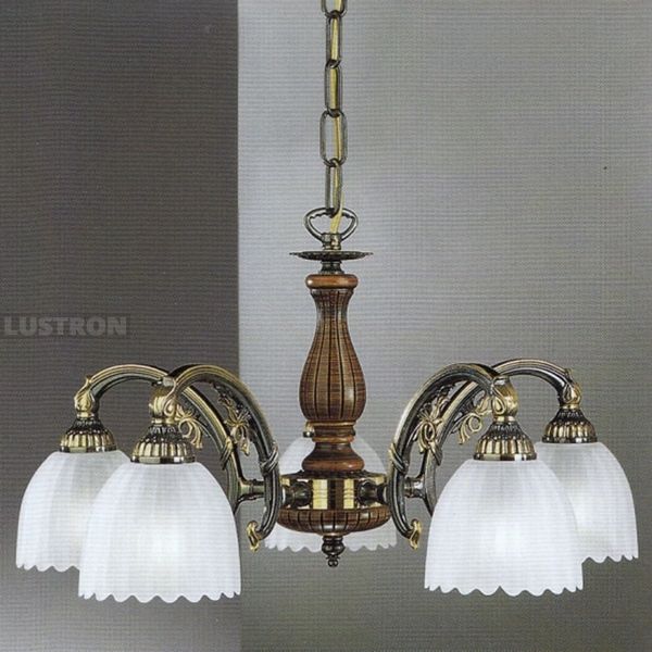 

Подвесная люстра L.3950/5 Reccagni Angelo 3950 L 3950/5, Белый, 3950 L 3950/5