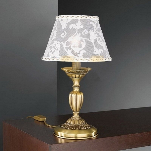 Изображение товара Настольная лампа P.7432P Reccagni Angelo классика бронза ткань IP20