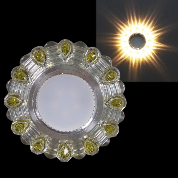 

Точечный светильник Reluce 14301-9.0-001LD MR16+LED3W WT/YL, Желтый, 14301-9.0-001LD MR16+LED3W WT/YL