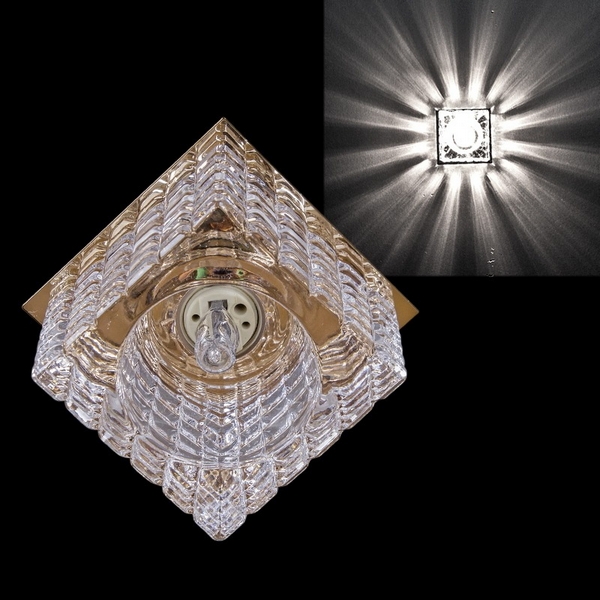 Изображение товара Точечный светильник Reluce 17198-9.0-001G G9 GD встроенный стиль модерн