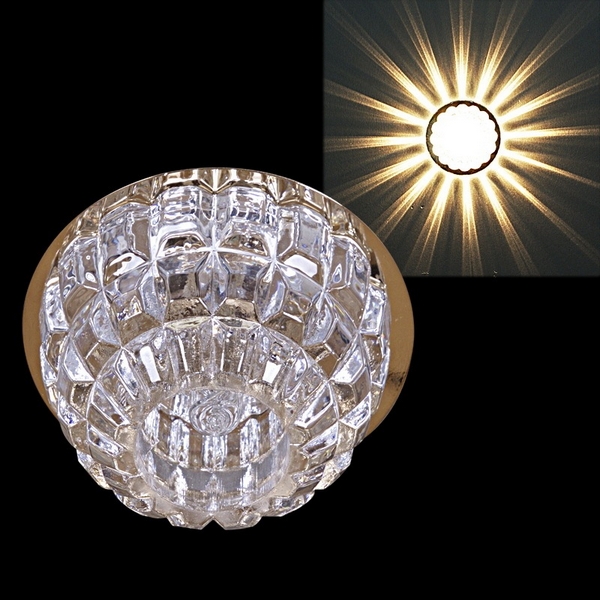 Изображение товара Точечный светильник встраиваемый круглый Reluce G9 40W золотой стиль модерн