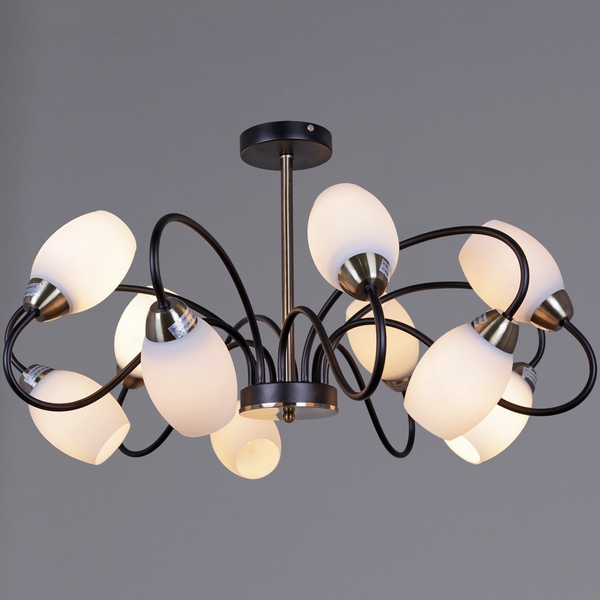 

Потолочная люстра на штанге Reluce 01270-0.3-10B BK+AB, Бронза, 01270-0.3-10B BK+AB