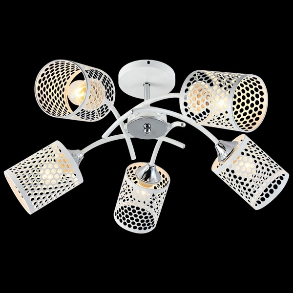 

Потолочная люстра на штанге Reluce 01332-0.3-05 WH+CR, Белый, 01332-0.3-05 WH+CR