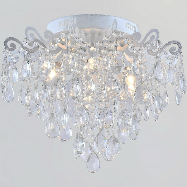 

Потолочная люстра хрустальная Reluce 04033-0.3-06 WH+SILVER PN, Белый;прозрачный, 04033-0.3-06 WH+SILVER PN