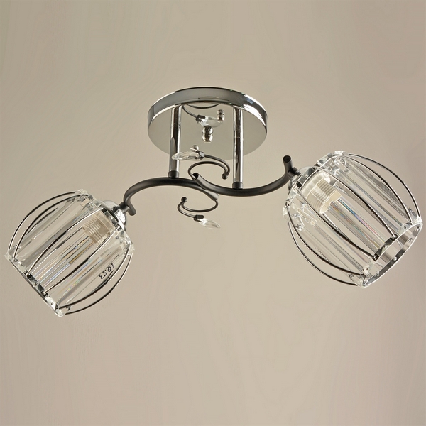 

Потолочная люстра на штанге Reluce 04631-0.3-02 CR+BK, Хром, 04631-0.3-02 CR+BK