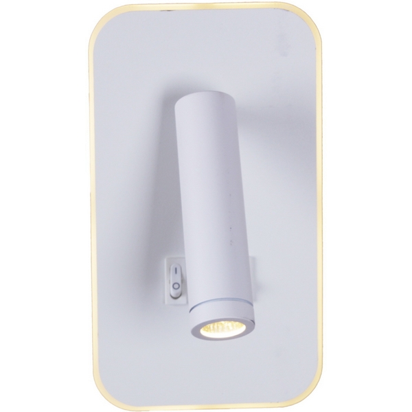 

Спот с выключателем светодиодный для чтения Reluce 86204-9.2-001KT LED12W WT, Белый, 86204-9.2-001KT LED12W WT