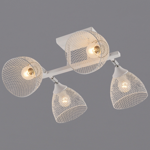 

Потолочная люстра на штанге Reluce 01568-3.3-04 WH+CR, Белый, 01568-3.3-04 WH+CR
