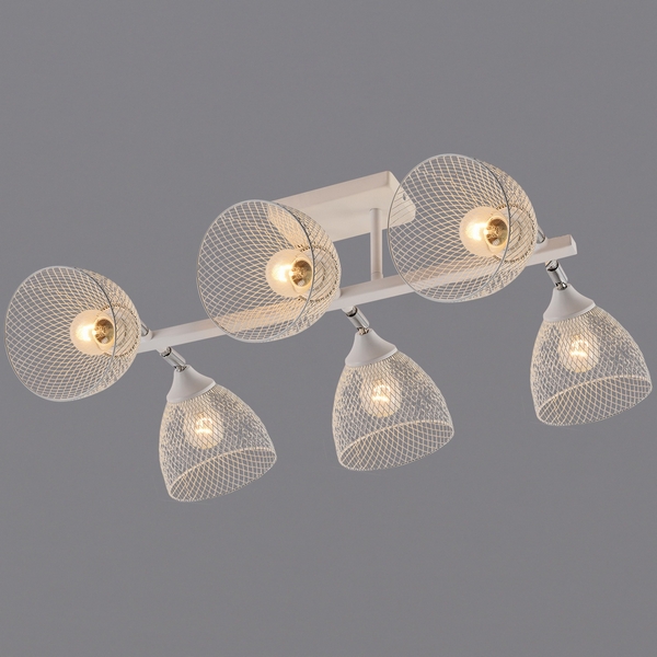 

Потолочная люстра на штанге Reluce 01568-3.3-06 WH+CR, Белый, 01568-3.3-06 WH+CR