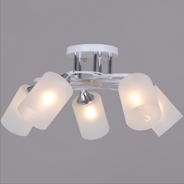 

Потолочная люстра на штанге Reluce 06108-0.3-05 WH+CR, Белый, 06108-0.3-05 WH+CR