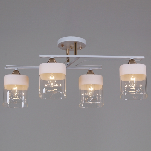 

Потолочная люстра на штанге Reluce 06096-0.3-04 WH+FG, Золото, 06096-0.3-04 WH+FG
