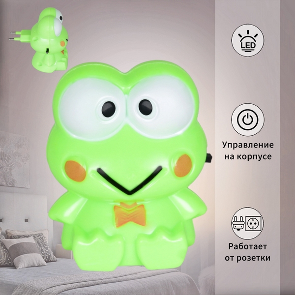 

Ночник светодиодный с выключателем Reluce 01010-0.2-01, Зеленый, 01010-0.2-01