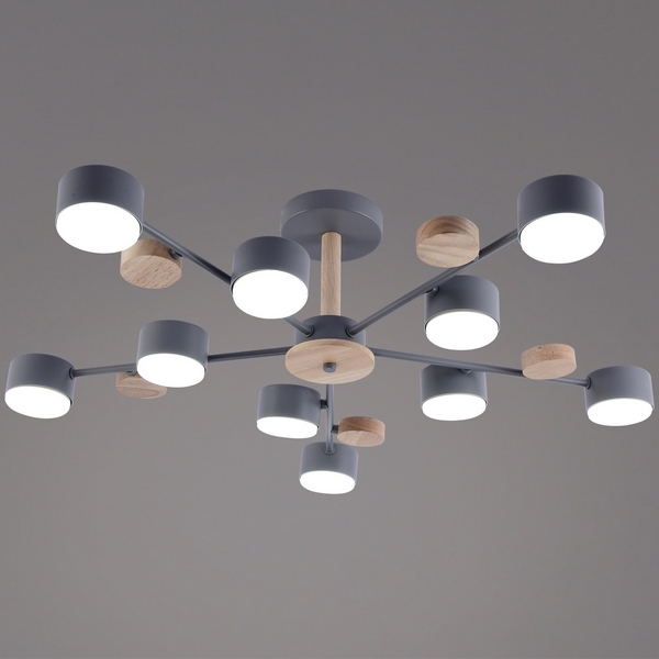 

Потолочная люстра на штанге Reluce 03758-0.3-10 GREY+WOOD GX53, 03758-0.3-10 GREY+WOOD GX53