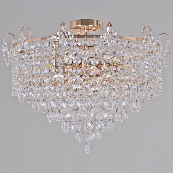 

Потолочная люстра на штанге хрустальная Reluce 90192-0.3-10 FGD, Прозрачный;золото, 90192-0.3-10 FGD