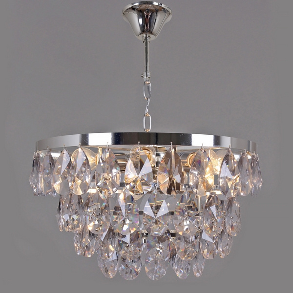 

Подвесная люстра хрустальная Reluce 08533-0.4-08, Хром;прозрачный, 08533-0.4-08