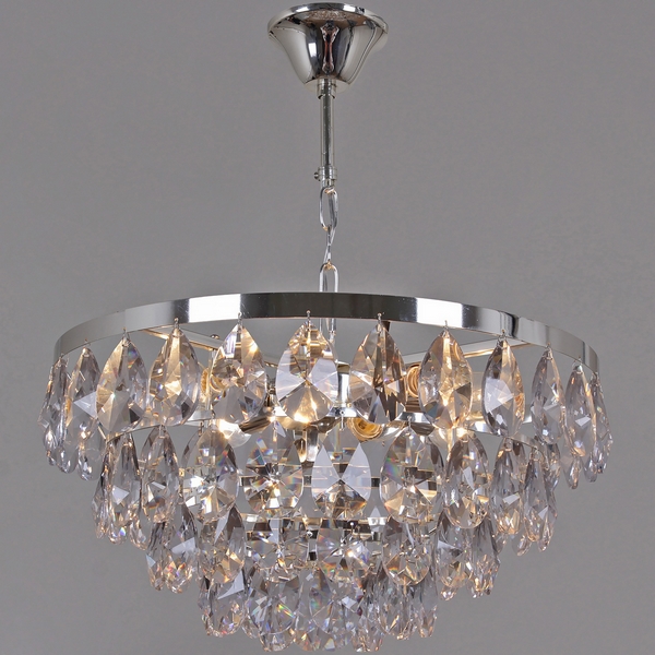 

Подвесная люстра хрустальная Reluce 08533-0.4-10, Хром;прозрачный, 08533-0.4-10