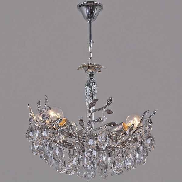 

Подвесная люстра хрустальная Reluce 02474-0.4-06A, Хром;прозрачный, 02474-0.4-06A