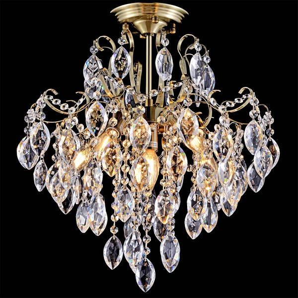 

Потолочная люстра хрустальная на штанге Reluce 67030-0.3-450A AB, Прозрачный;бронза, 67030-0.3-450A AB