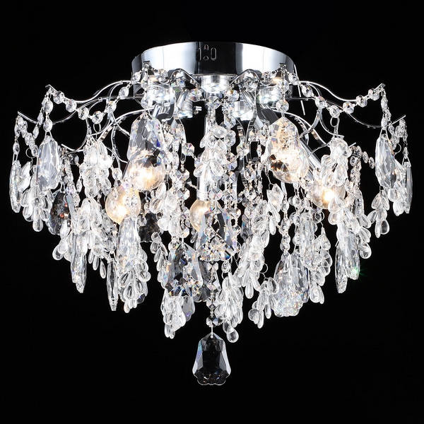 

Потолочная люстра хрустальная Reluce 27620-0.3-5+5 CH+CLARE, Хром;прозрачный, 27620-0.3-5+5 CH+CLARE