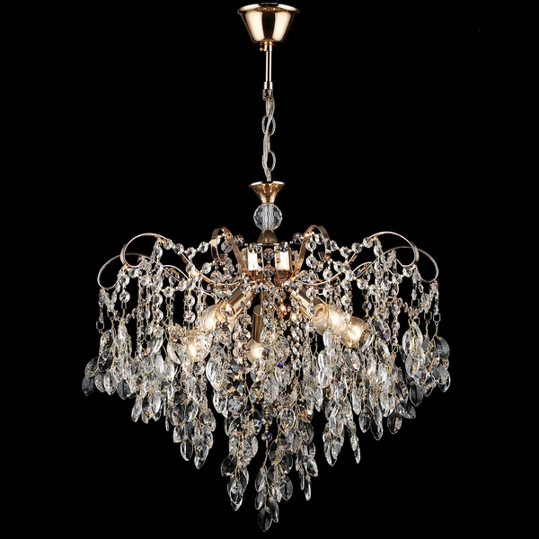 

Подвесная люстра хрустальная Reluce 24720-0.4-05 FGD, Прозрачный;золото, 24720-0.4-05 FGD