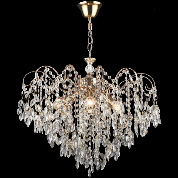 

Подвесная люстра хрустальная Reluce 24720-0.4-06 FGD, Прозрачный;золото, 24720-0.4-06 FGD