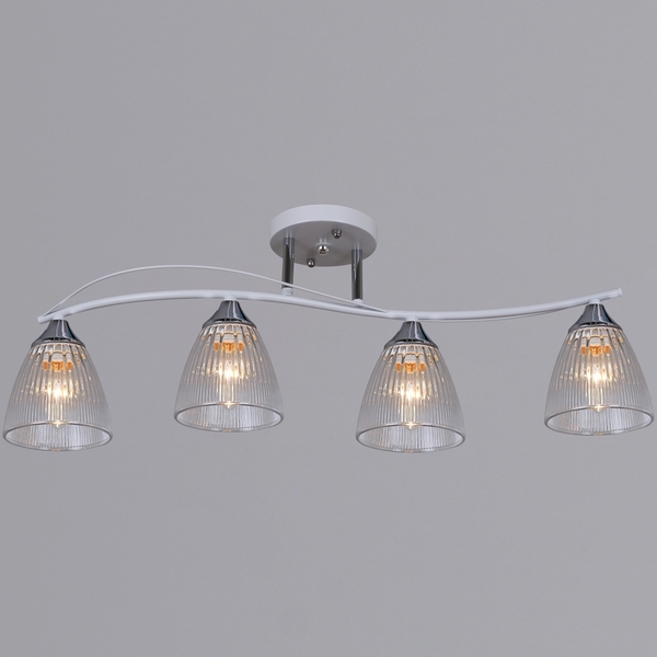 

Потолочная люстра на штанге Reluce 87360-0.3-04 WH+CR, Белый, 87360-0.3-04 WH+CR