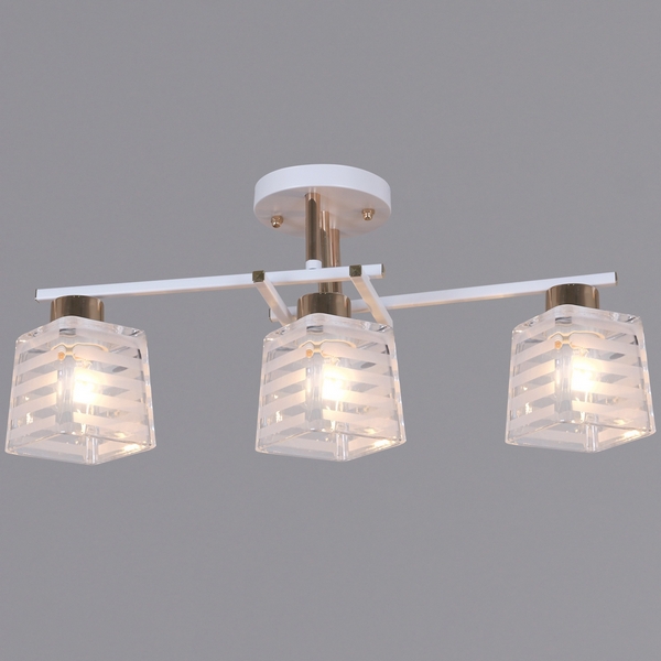 

Потолочная люстра на штанге Reluce 09260-0.3-03 WH+FG, Золото, 09260-0.3-03 WH+FG