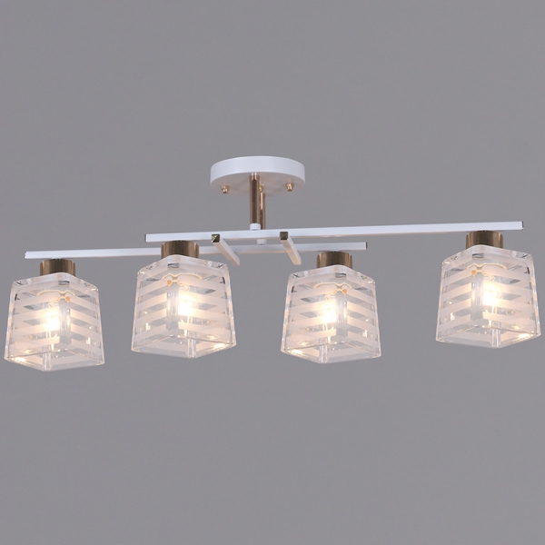 

Потолочная люстра на штанге Reluce 09260-0.3-04 WH+FG, Золото, 09260-0.3-04 WH+FG