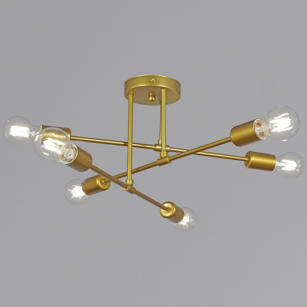 

Потолочная люстра на штанге Reluce 90800-0.3-06 GD, Золото, 90800-0.3-06 GD