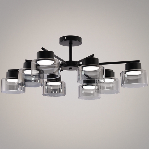 

Потолочная люстра на штанге Reluce 47010-0.3-08 BK, Черный, 47010-0.3-08 BK