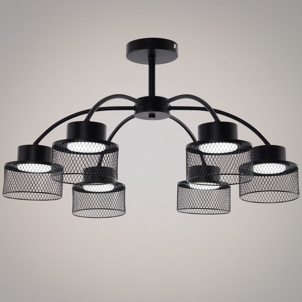 

Потолочная люстра на штанге Reluce 68010-0.3-06 BK, Черный, 68010-0.3-06 BK