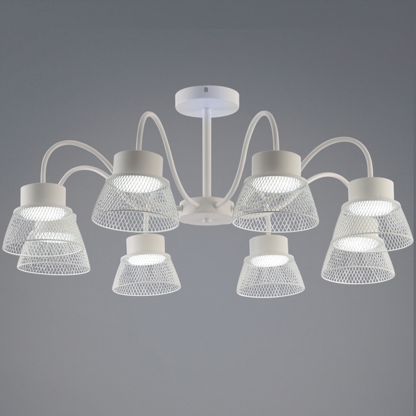 

Потолочная люстра на штанге Reluce 99010-0.3-08 WT, Белый, 99010-0.3-08 WT