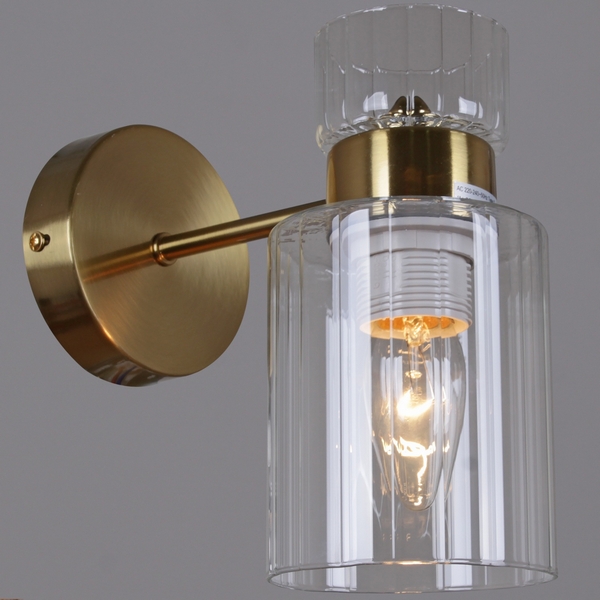 Изображение товара Бра Reluce 05570-0.2-01 стильное настенное освещение модерн с прозрачным плафоном