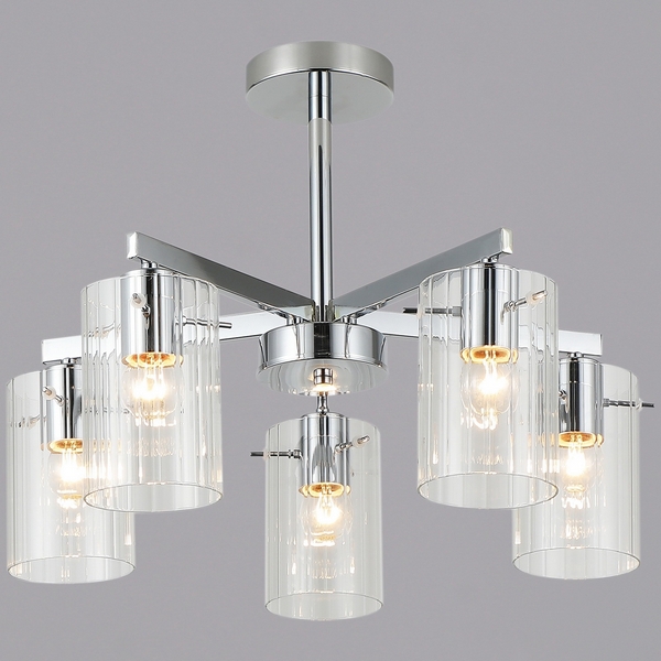 

Потолочная люстра на штанге Reluce 24647-0.3-05, Хром, 24647-0.3-05