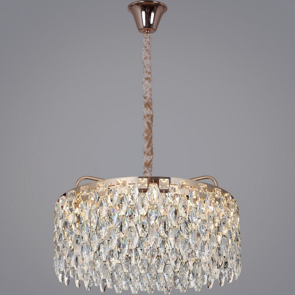 

Подвесная люстра светодиодная хрустальная с регулировкой цветовой температуры Reluce 28500-0.4-500 MX GD, Прозрачный;золото, 28500-0.4-500 MX GD