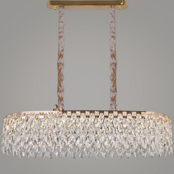 

Подвесная люстра светодиодная хрустальная с регулировкой цветовой температуры Reluce 28500-0.4-1000L MX GD, Прозрачный;золото, 28500-0.4-1000L MX GD