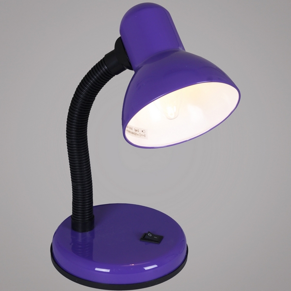 Изображение товара Настольная лампа для офиса Reluce PURPLE с выключателем и плафоном из металла