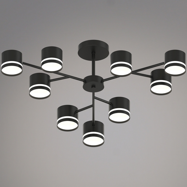 Изображение товара Потолочная люстра на штанге Reluce 97730-0.3-09 GX53 BK для современного интерьера
