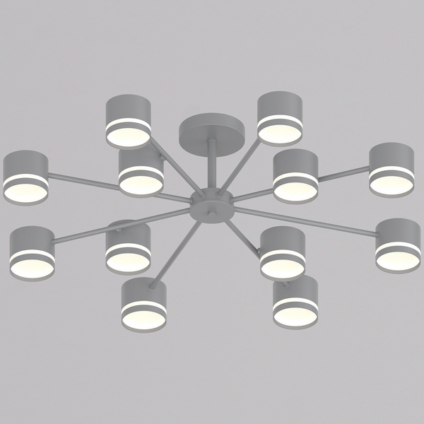 Изображение товара Потолочная люстра на штанге Reluce 89730-0.3-12 GX53 GREY современная с LED лампами