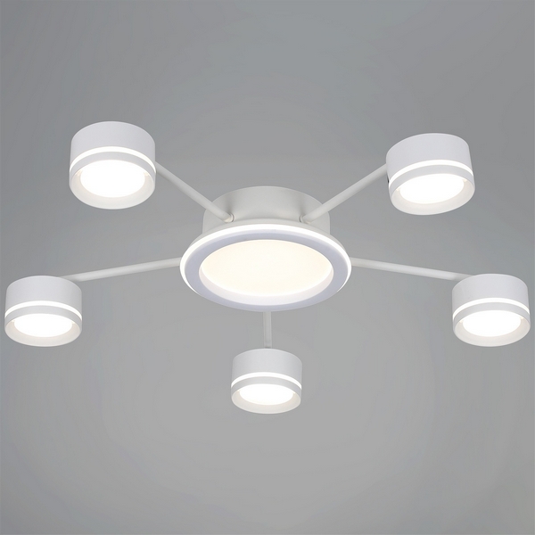 Изображение товара Современная потолочная люстра Reluce с LED освещением и белым дизайном Изображение товара Современная потолочная люстра Reluce с LED освещением и белым дизайном