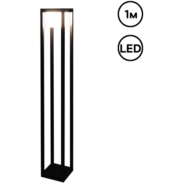 Изображение товара Наземный светильник светодиодный Reluce 09978-0.7-001JH 1,0M LED12W BK RLOS