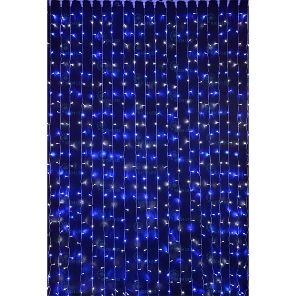 

Гирлянда светодиодная Занавес сине-белая 220B, LED, провод белый, IP65 Rich LED RL-C2*3-CW/BW, RL-C2*3-CW/BW