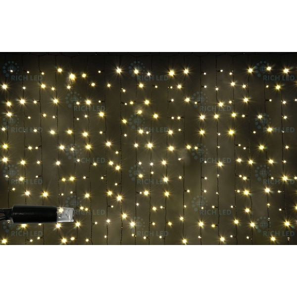 

Гирлянда светодиодная Занавес белая 220B, LED, провод прозрачный, IP65 Rich LED RL-CS2*1.5-CT/WW, RL-CS2*1.5-CT/WW