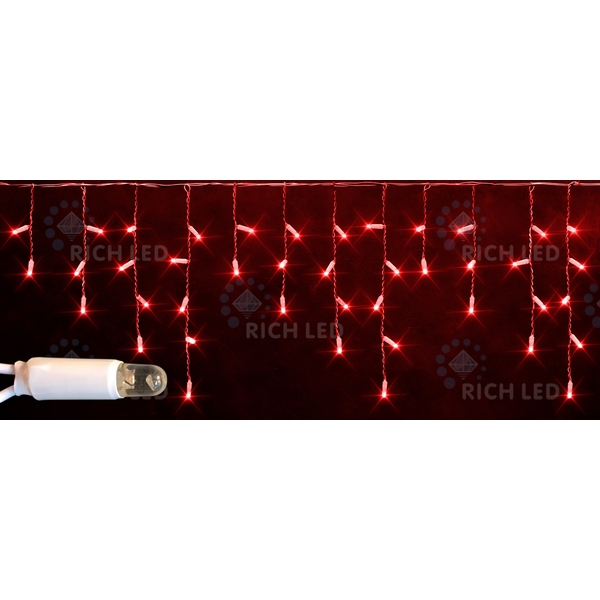 

Гирлянда светодиодная Бахрома красная 220B, LED, провод прозрачный, IP65 Rich LED RL-i3*0.5-CT/R, RL-i3*0.5-CT/R