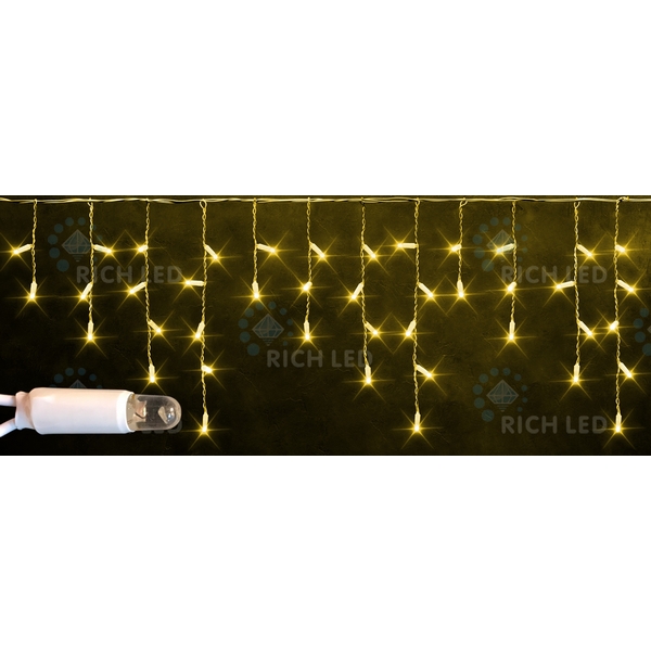 

Гирлянда светодиодная Бахрома желтая 220B, LED, провод прозрачный, IP65 Rich LED RL-i3*0.5-CT/Y, RL-i3*0.5-CT/Y