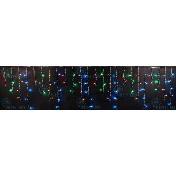 

Гирлянда светодиодная Бахрома разноцветная 220B, LED, провод белый, IP65 Rich LED RL-i3*0.5-RW/M, RL-i3*0.5-RW/M