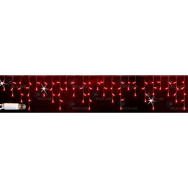 

Гирлянда светодиодная Бахрома красная с мерцанием 220B, LED, провод черный, IP65 Rich LED RL-i3*0.5F-CB/R, RL-i3*0.5F-CB/R