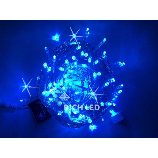 

Гирлянда светодиодная синяя с мерцанием 24B, LED, провод прозрачный, IP54 Rich LED RL-S10CF-24V-T/B, RL-S10CF-24V-T/B