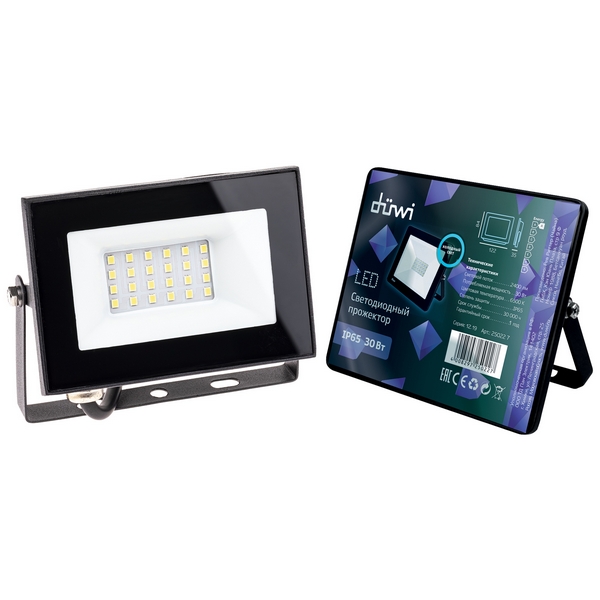 

Прожектор уличный IP65 светодиодный duwi 25022 7 Duwi, Черный, 25022 7